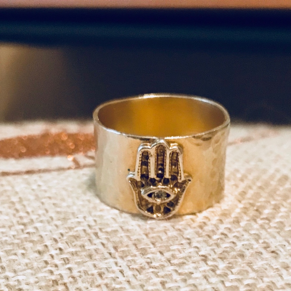 Vintage Hamsa Ring From Israel